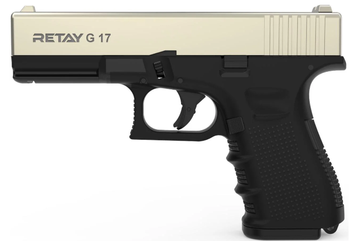 Пистолет стартовый Retay G 19C кал. 9 мм. Цвет - satin. 11950336 - изображение 1