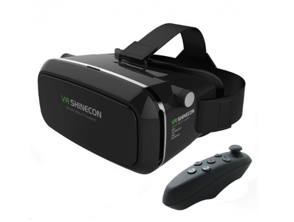 3D окуляри віртуальної реальності VR BOX Shinecon Black - зображення 3
