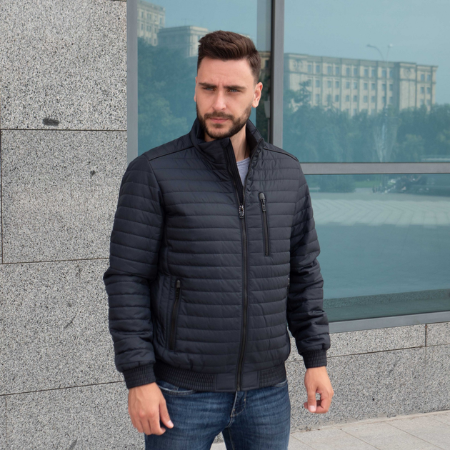 Мужская куртка осень-весна большого размера UF-Fashion 39 - дв 48 темно ...