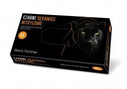 Рукавички медичні оглядові нітрилові нестерильні DOMAN Black Panther, 100 шт/уп, XL - изображение 1