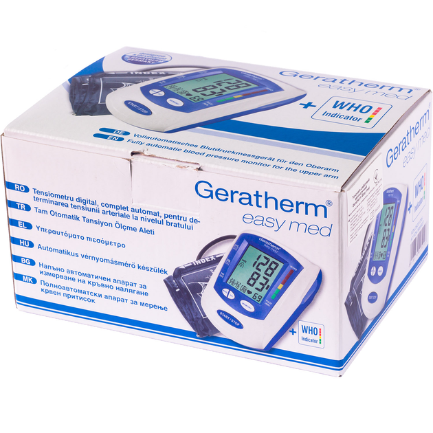 Geratherm blood pressure monitor easy med with WHO indicator buy