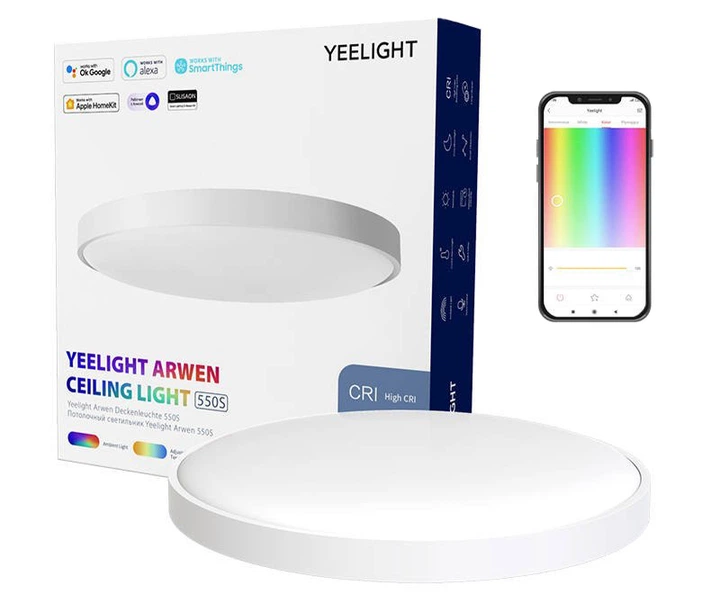 Oprawa sufitowa Yeelight Arwen Ceiling Light 550S 555mm 50W 2700-6500K Wi-Fi/BLE Galaxy (YLXD013-A) - obraz 3