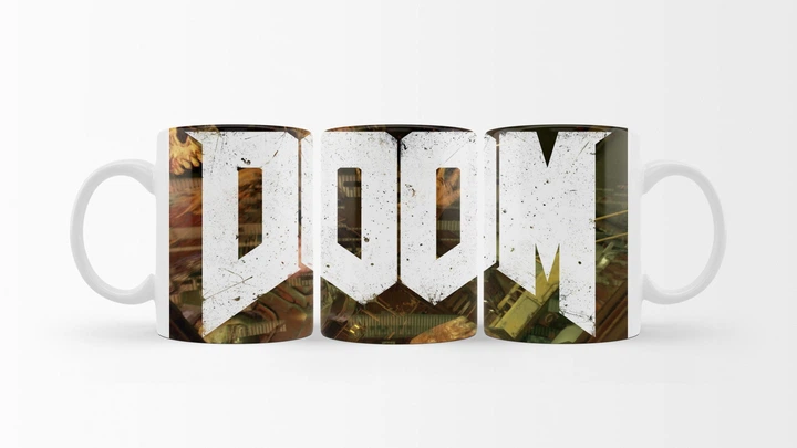 Чашка Керамическая Doom Eternal (Дум) 001 Белая - изображение 2
