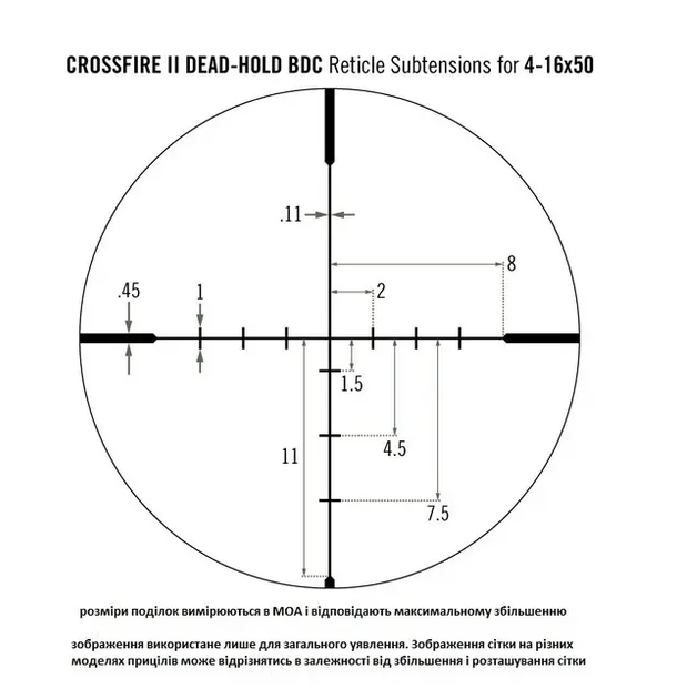 Приціл оптичний Vortex Crossfire II 4-16x50 AO (BDC) (926055) - зображення 2