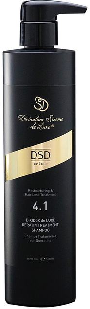 Акція на Відновлюючий шампунь з кератином DSD de Luxe 4.1 Keratin Treatment Shampoo для зростання і поліпшення структури волосся 500 мл від Rozetka