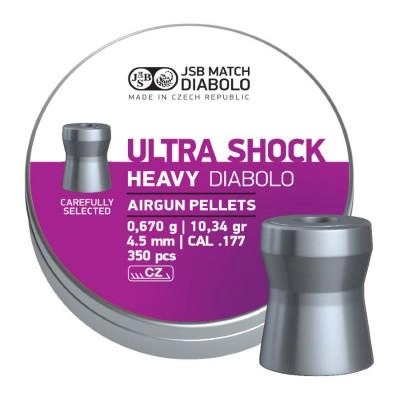 Пульки JSB Heavy Ultra Shock 4,5 мм, 0,67 г, 350 шт/уп (546268-350) - зображення 1