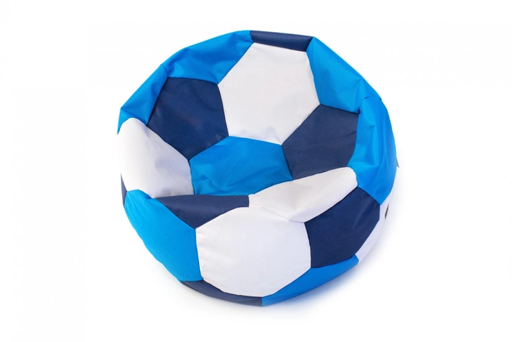 Крісло м'яч 60x60 см Reswing 3х-кольоровий синій-білий - зображення 1