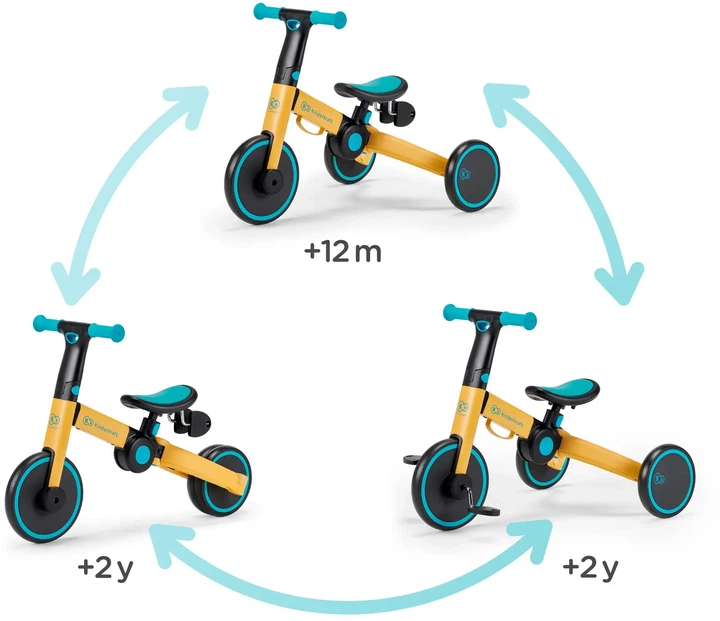 Трехколесный велосипед 3 в 1 KinderKraft 4TRIKE Primrose Yellow (KR4TRI00YEL0000) (5902533916030,0) - изображение 10