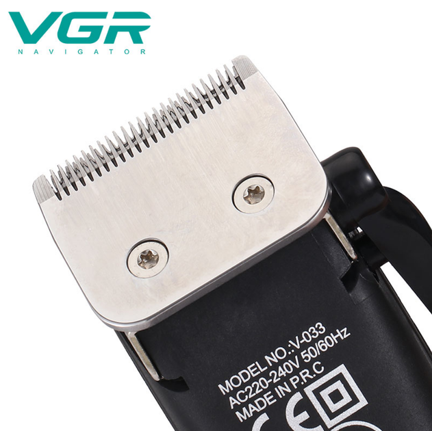 Современная профессиональная проводная машинка для стрижки волос VGR V-033 - Фото 3 Современная профессиональная проводная машинка для стрижки волос VGR V-033 - изображение 3