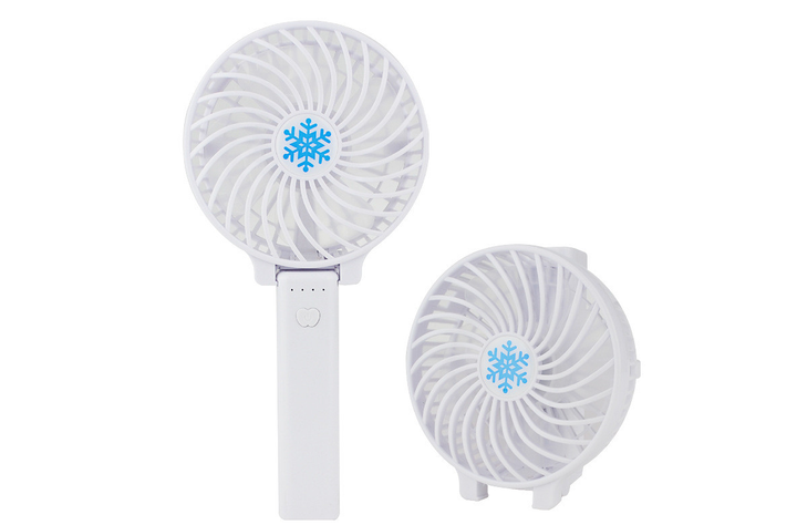 Портативный ручной вентилятор Memos handy mini fan белый со складной ручкой - изображение 2