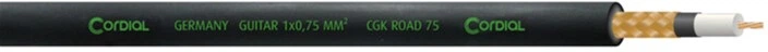 Инструментальный кабель Cordial Neutrik plug 6.3 мм Mono CC green / rectangular plug 6.3 мм Mono CC green 9 м Black (CRI 9 PR) - изображение 2