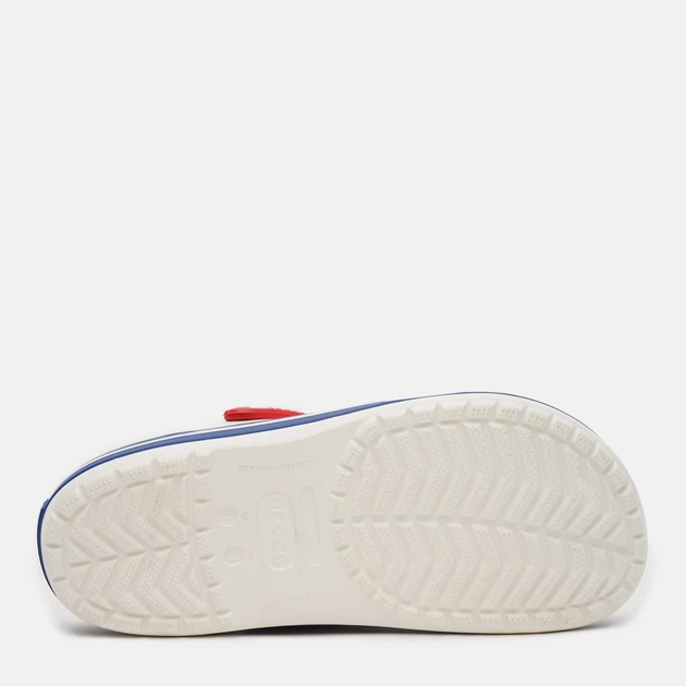 Чоловічі крокси Crocs Jibbitz Crocband 11016-11I-M9/W11 42-43 27 см Білі з блакитним (191448103153) - зображення 5