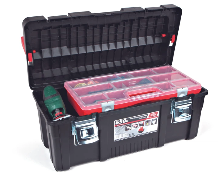 Ящик для инструментов Tayg Box 650-Е 65х30х29,5 см, с блокирующей ручкой и органайзером (173004) - изображение 3