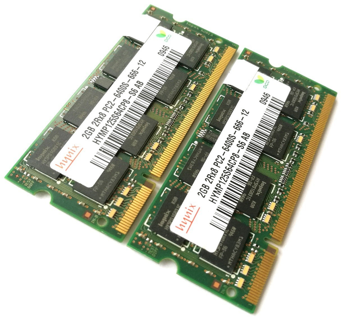 Оперативная память Hynix SODIMM DDR2 4Gb (2Gb+2Gb) 800 MHz 6400S CL6 ...