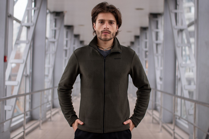 Мужская кофта флисовая на молнии Intruder S хаки от продавца: RAZA – в ...