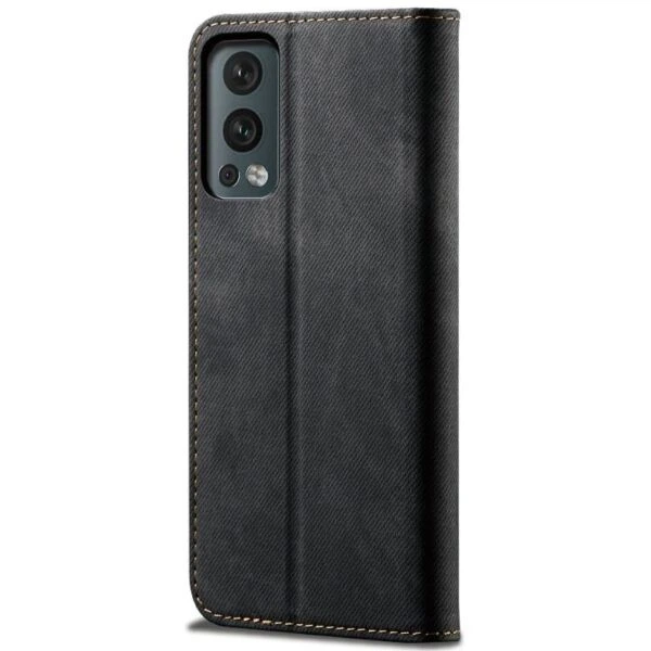 Чехол-книжка с кармашками UniCase Jeans Wallet для OnePlus Nord 2 - Black - изображение 3