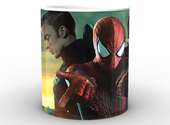 Чашка с принтом Человек-Паук Spider-Man Человек-паук арт SM.02.019.278 Кружка керамическая 0,33 - изображение 2