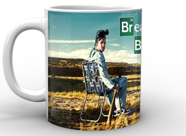 Чашка с принтом белая Breaking Bad Во все тяжкие уолтер и джесси BB.02.004 Кружка керамическая 0,33 - изображение 3