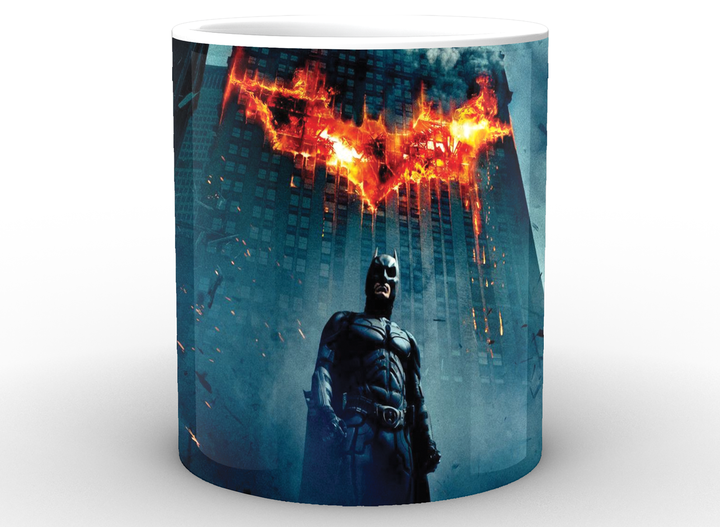 Кружка GeekLand белая Бэтмен Batman Бэтмен на фоне знака BM.02.061 - изображение 2