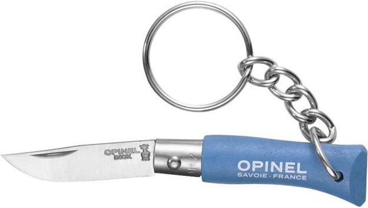 Нож Opinel Keychain №2 Inox голубой 2046518 - изображение 1