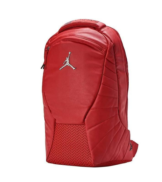 Jordan 12 cheap backpack red