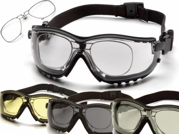 Баллистические очки с диоптрической вставкой Pyramex V2G дымчатые - изображение 2