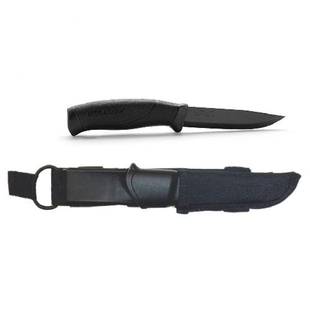 Ніж Morakniv Companion Tactical BlackBlade чорний меч колір рукоятки чорний - зображення 1