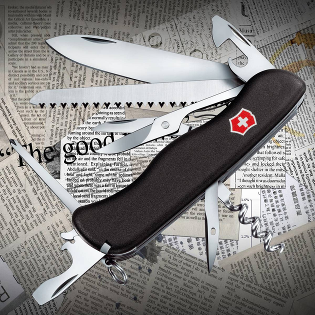 Швейцарский Многофункциональный Нож Victorinox 0.9023.3 Outrider Black - изображение 1