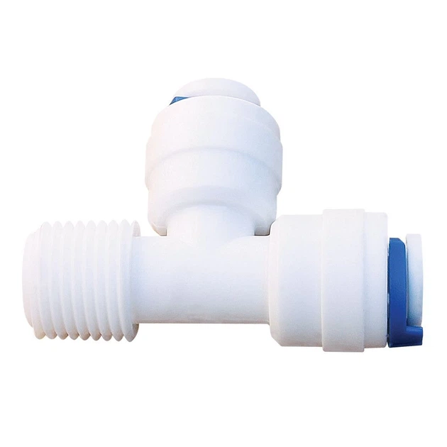 Тройник Quick fitting 1/4\"(наружная резьба)х3/8\"х3/8\" DCC-008С – низкие ...