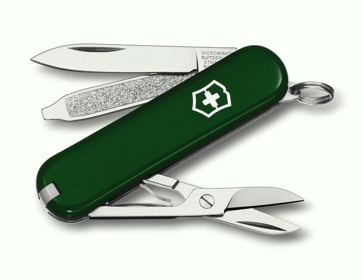 Багатофункціональний Ніж Victorinox 0.6223.4 Classic Green - зображення 1