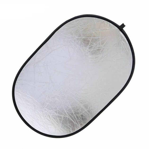 Отражатель овальный Perfect 60х90 см Silver-white 2 в 1 Белый-серебро (541230) - изображение 3