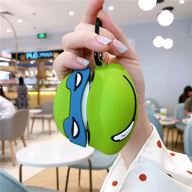 Чехол для наушников Apple AirPods 1/2 Alitek Нинзя черепашки + карабин (89116) - изображение 3