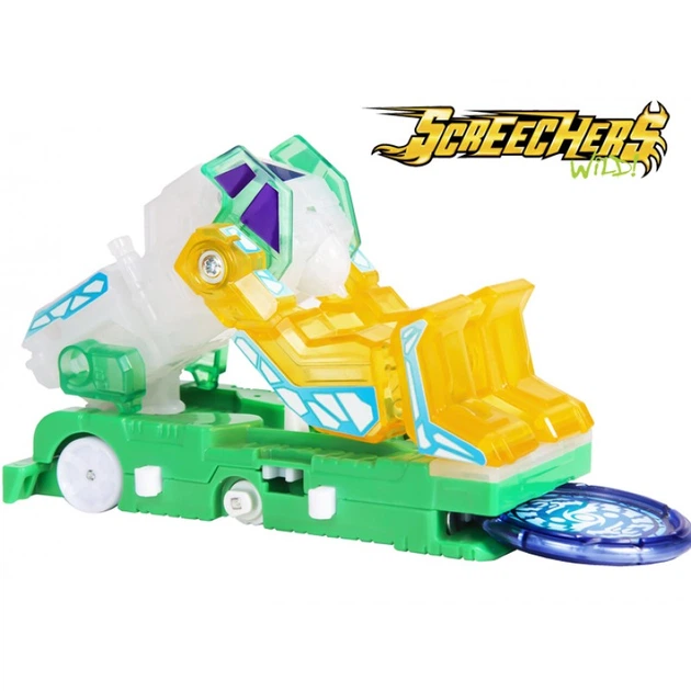 Машинка трансформер Screechers Wild Frozen Snow L1 Дикий скричер