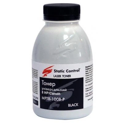 Тонер HP/Canon MPT8 Universal 1010/1012, 100г Static Control (MPT8-100B-P) - Фото 1 Тонер HP/Canon MPT8 Universal 1010/1012, 100г Static Control (MPT8-100B-P) - изображение 1