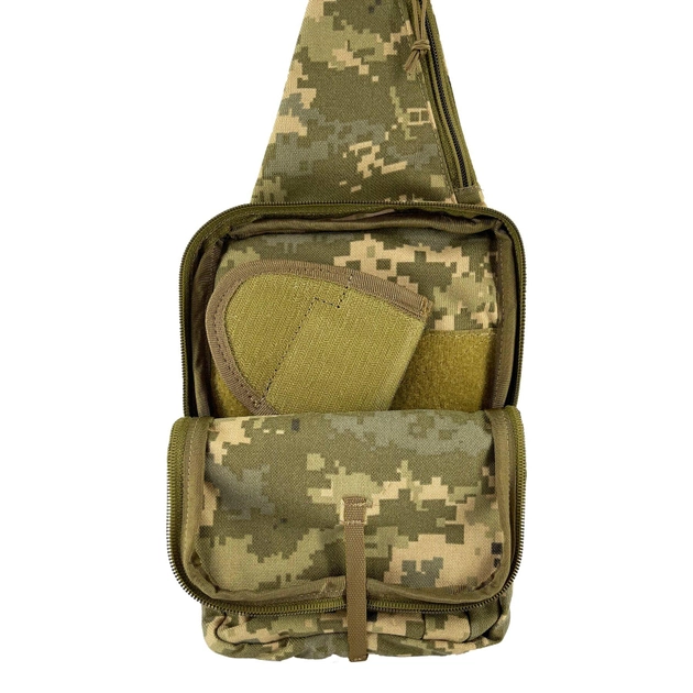 Сумка-кобура плечевая для скрытого ношения оружия ММ14 (Украинский пиксель) - изображение 2