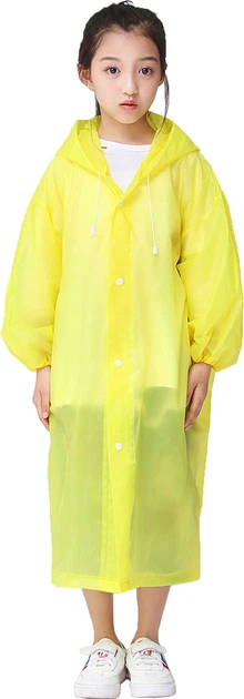 Детский плащ-дождевик Tops One Size Желтый (2000992401692) - Фото 1 Детский плащ-дождевик Tops One Size Желтый (2000992401692) - изображение 1