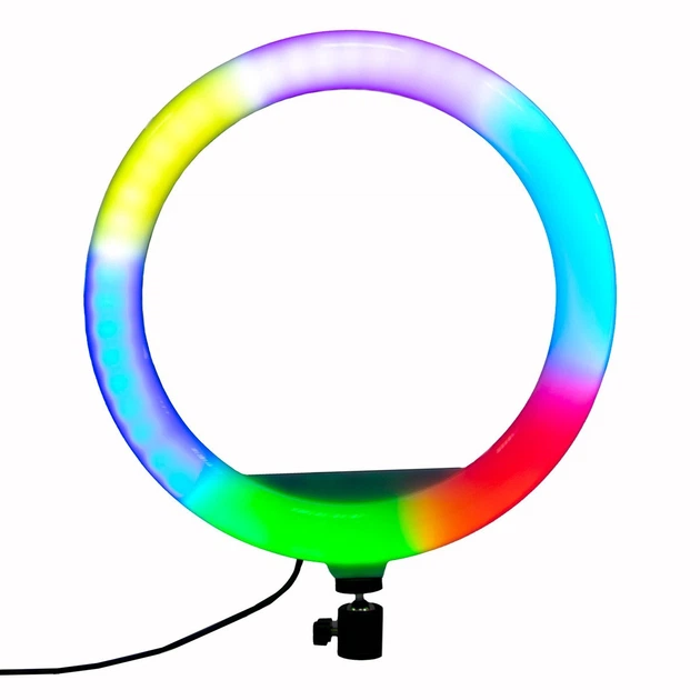 Світлове RGB LED кільце для селфі "MJ33", селфі лампа кільцева різнобарвна з тримачем (VS7003955) - Фото 1 Світлове RGB LED кільце для селфі "MJ33", селфі лампа кільцева різнобарвна з тримачем (VS7003955) - изображение 1