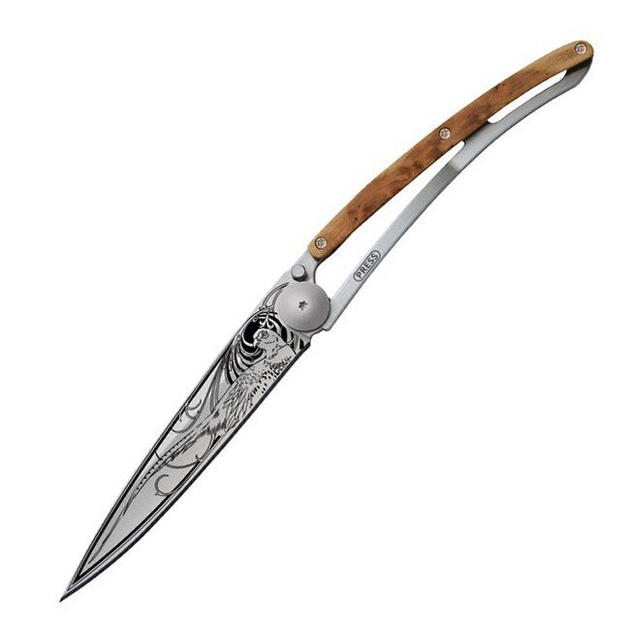 Нож Deejo Tattoo Wood 37g, Juniper, Pheasant 1CB038 - изображение 1