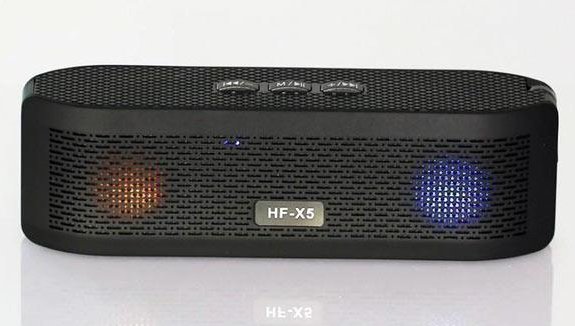 Портативная Bluetooth колонка со светомузыкой Aurora HF-X5 Черная - изображение 2
