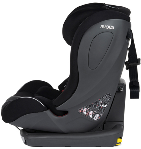 Автокресло Avova Sperling-Fix i-Size группа 1-2-3 Pearl Black (4260621463011) - изображение 4