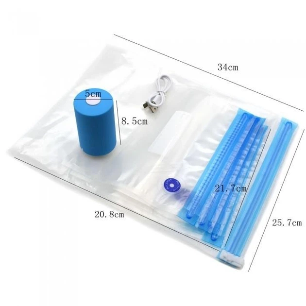 Вакууматор, Вакуумный упаковщик ручной для продуктов NBZ Vacuum Sealer Always Fresh в наборе 6 шт - изображение 5