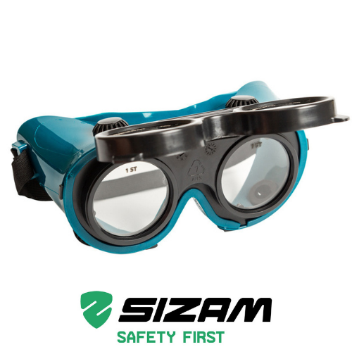 Очки защитные для сварщика с откидными линзами и непрямой вентиляцией 2780-01 Sizam Vulcan Vision синие 35023 - изображение 1