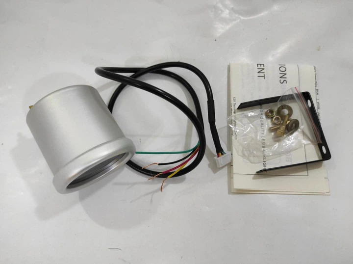 Покажчик тахометр стрілочний Ket Gauge 7705-2 LED діодний d52мм прилад датчик автомобільний M10404 - зображення 6