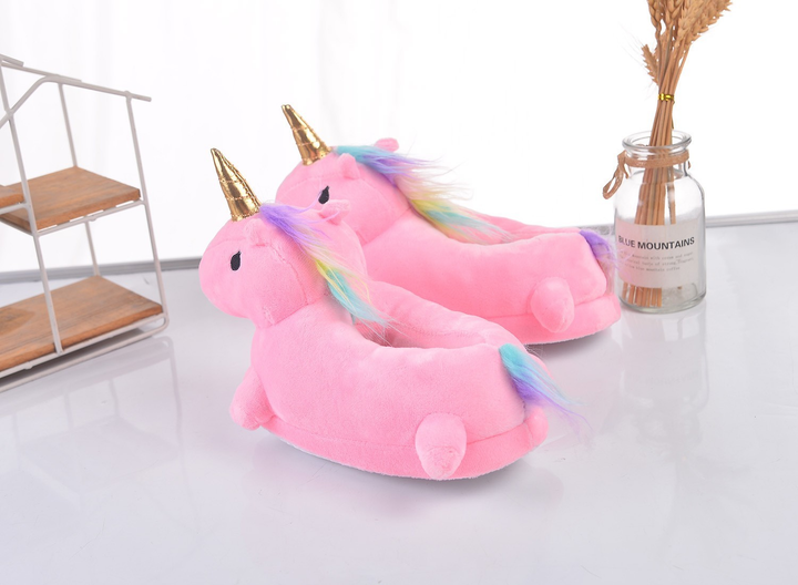 Тапочки единороги кигуруми Kigurumi Домашние Розовые Плюшевые 35-42 ...