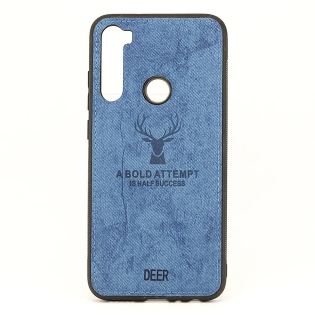 Чехол Deer для Xiaomi Redmi Note 8 бампер накладка Синий - Фото 1 Чехол Deer для Xiaomi Redmi Note 8 бампер накладка Синий - изображение 1