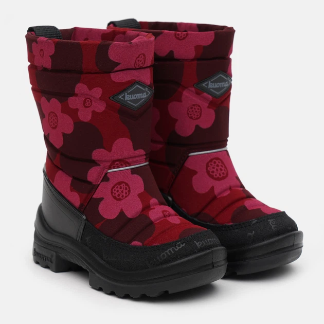 Śniegowce dziecięce dla dziewczynki Kuoma Putkivarsi 1203-0827 32 20.9 cm Ciemnoczerwone z bordowym i różowym (6410901079366) - obraz 2