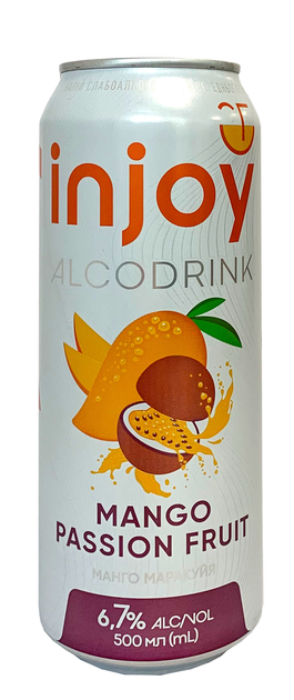 Упаковка слабоалкогольного напою InJoy Манго Маракуя 0.5 л х 12 шт. 6.7% (4820236720956) - зображення 2