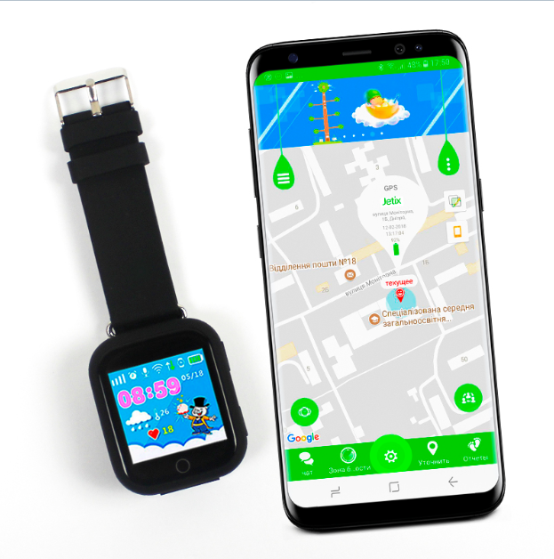 Детские телефон-часы c GPS Smart Baby Watch Q100 с прослушкой, трекером + игра, Черный - Фото 4 Детские телефон-часы c GPS Smart Baby Watch Q100 с прослушкой, трекером + игра, Черный - изображение 4