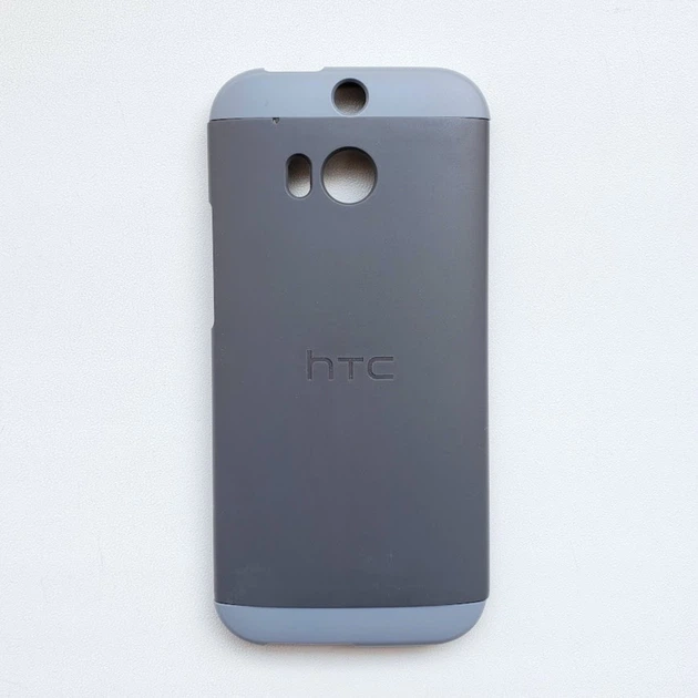 ​Чехол накладка HTC Double Dip HTC One M8 Grey/Smoke Grey/Orange - изображение 2