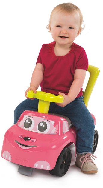 Машина для катання дитяча Smoby Toys 54 x 27 x 40 см Рожевий котик (720524) (3032167205247) - зображення 3